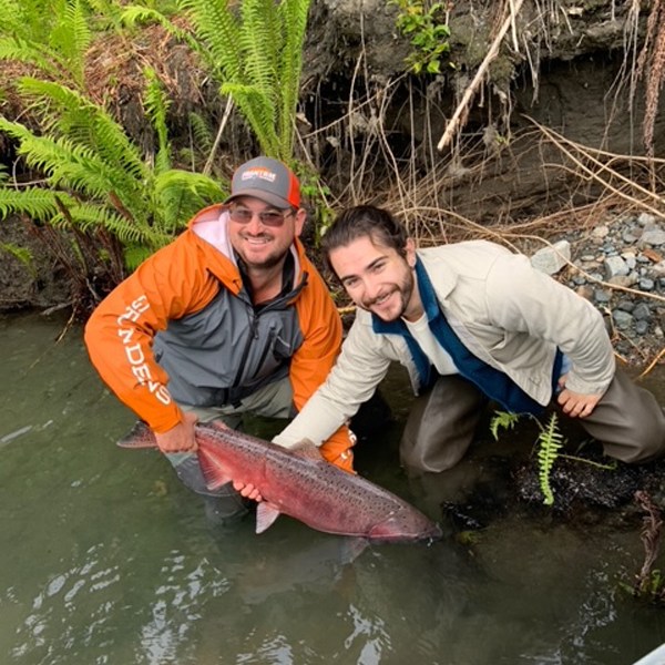 a group of people in the water
